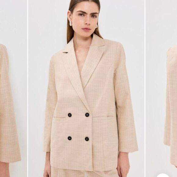 Lioness Jackets & Blazers - Lioness Women's Cream and Tan Coat